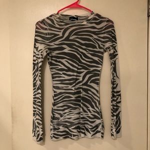 Zebra long sleeve shirt